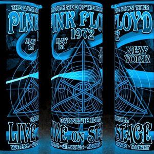 Glow in the Dark Pink Floyd Dark Side of the Moon 1972 Cup Mug Tumbler 20oz